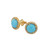 18K YG Earrings W/ Turquoise 18K YG Earrings W/ Turquoise