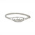 Mountain Oval LG Bangle, Rhodium Mountain Oval LG Bangle, Rhodium