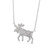 14K WG Moose Necklace