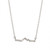 14K WG Mountain Range Necklace