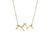 Teton Outline & Moon Necklace Gold + Diamond
