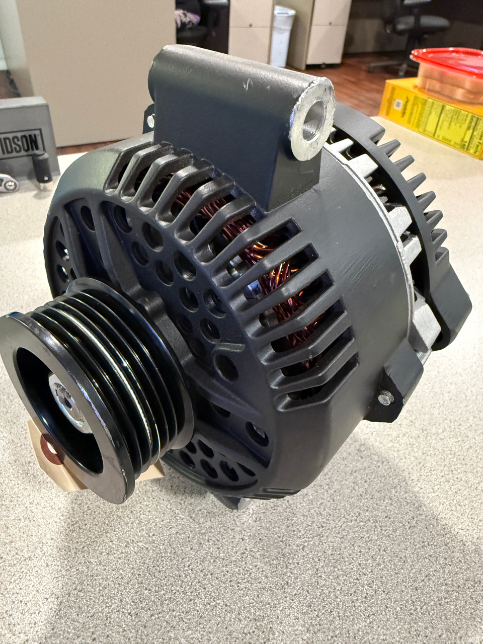 130A 3G Flat Black Alternator (1613FB BBIN)