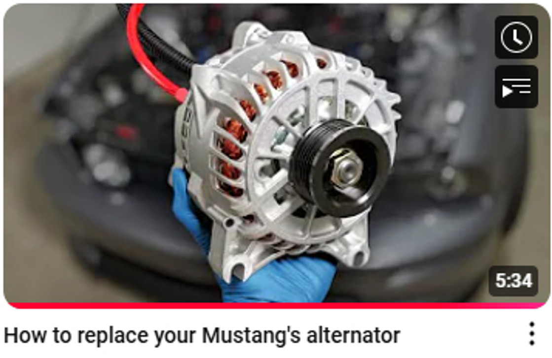3V Mustang Alternator Upgrade from YouTube Four Eyes 3V Mustang Alternator Upgrade from YouTube Four Eyes