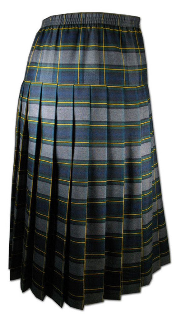 Girls School Uniform Yoke Pleated Skirt Plaid # 48