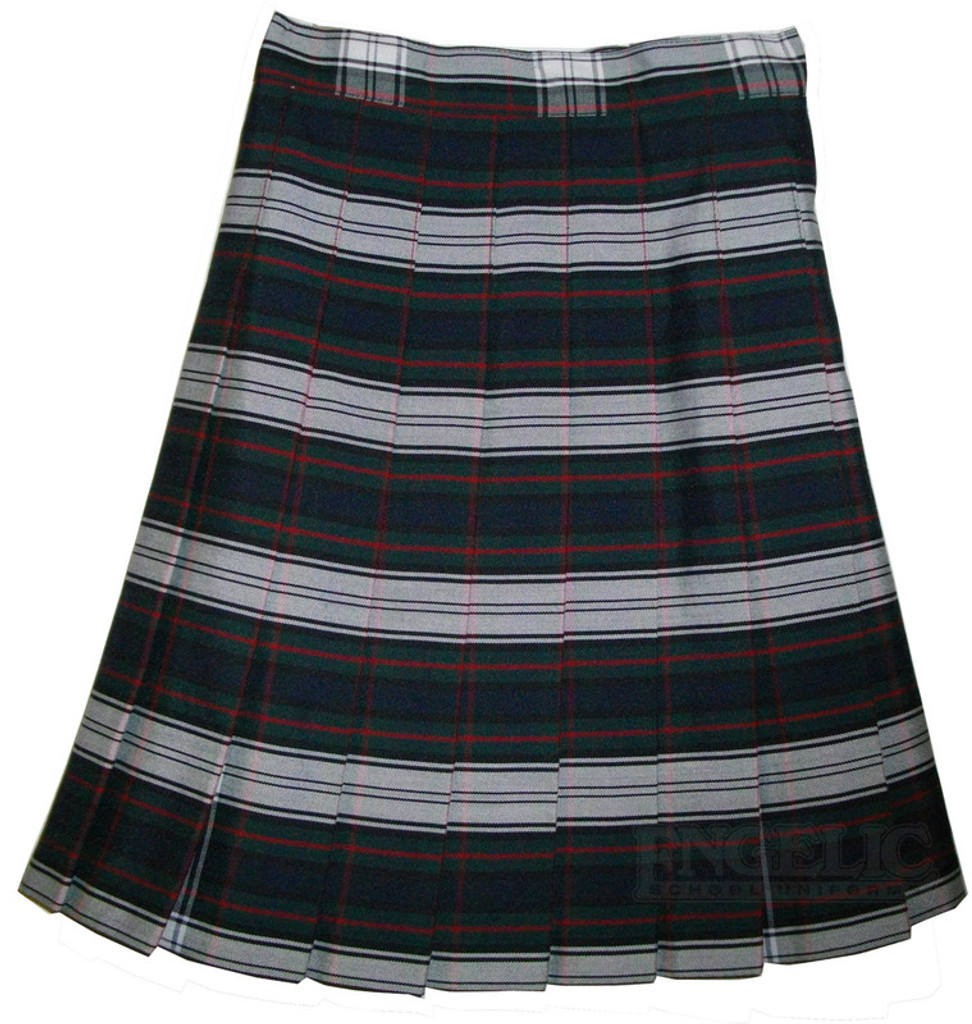 Girls School Uniform Pleated Skirt Plaid #50