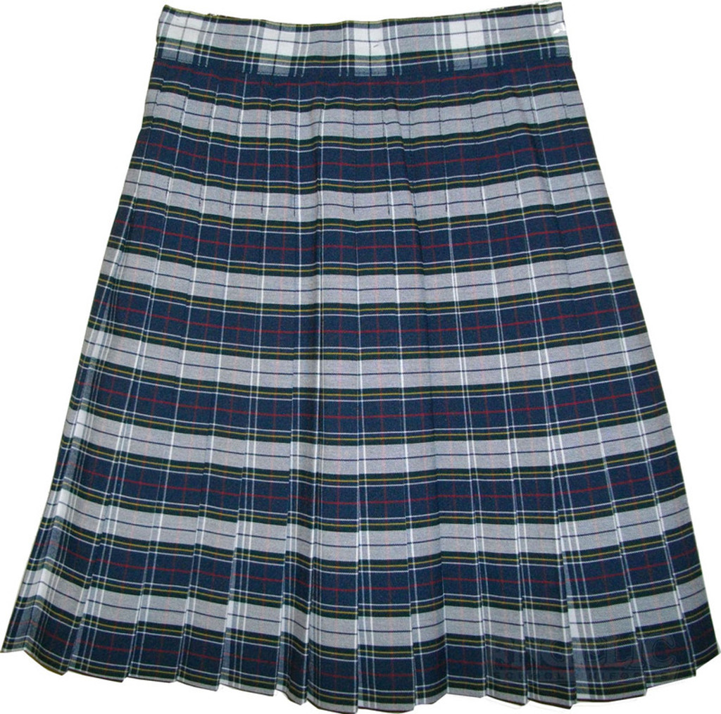 Girls School Uniform Pleated Skirt Plaid #8B GY