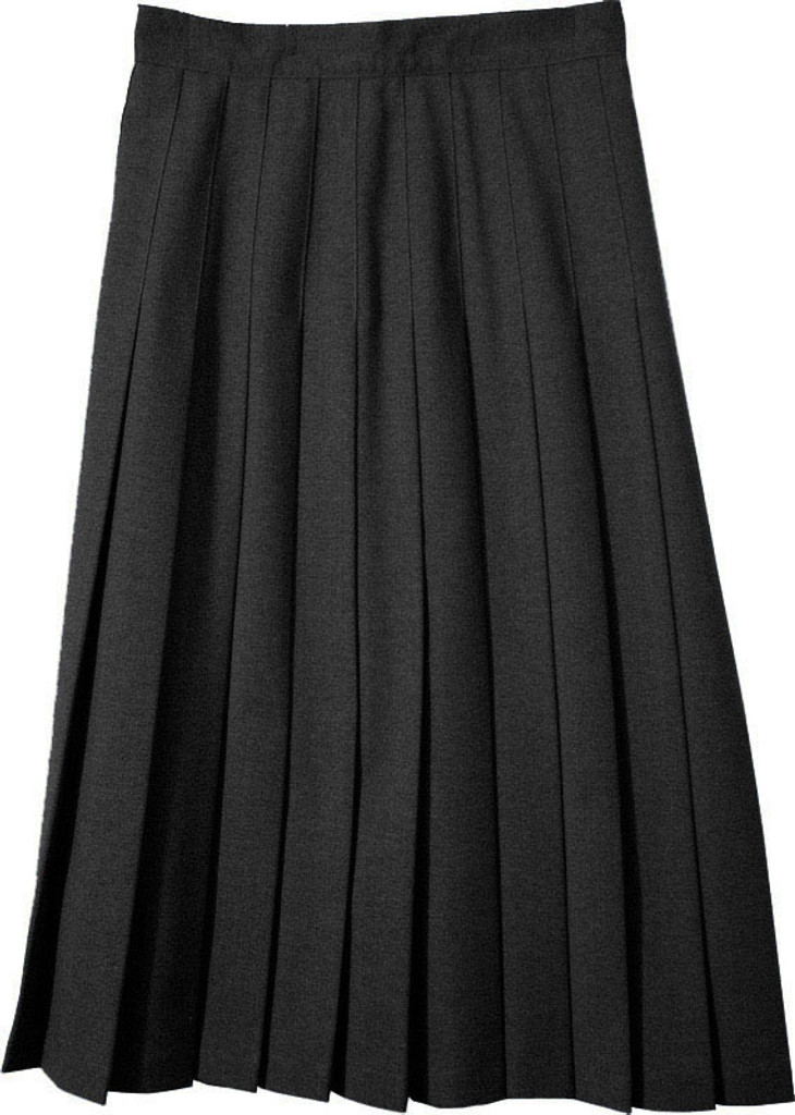 Junior Skirt Pleats Stitched Down Polyester Black