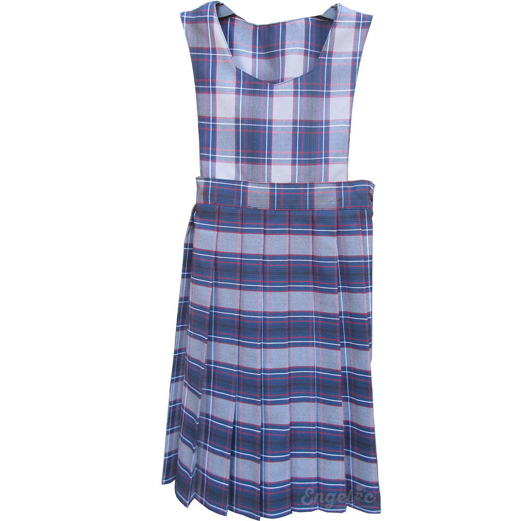 Girls Pleated Jumper Plaid F