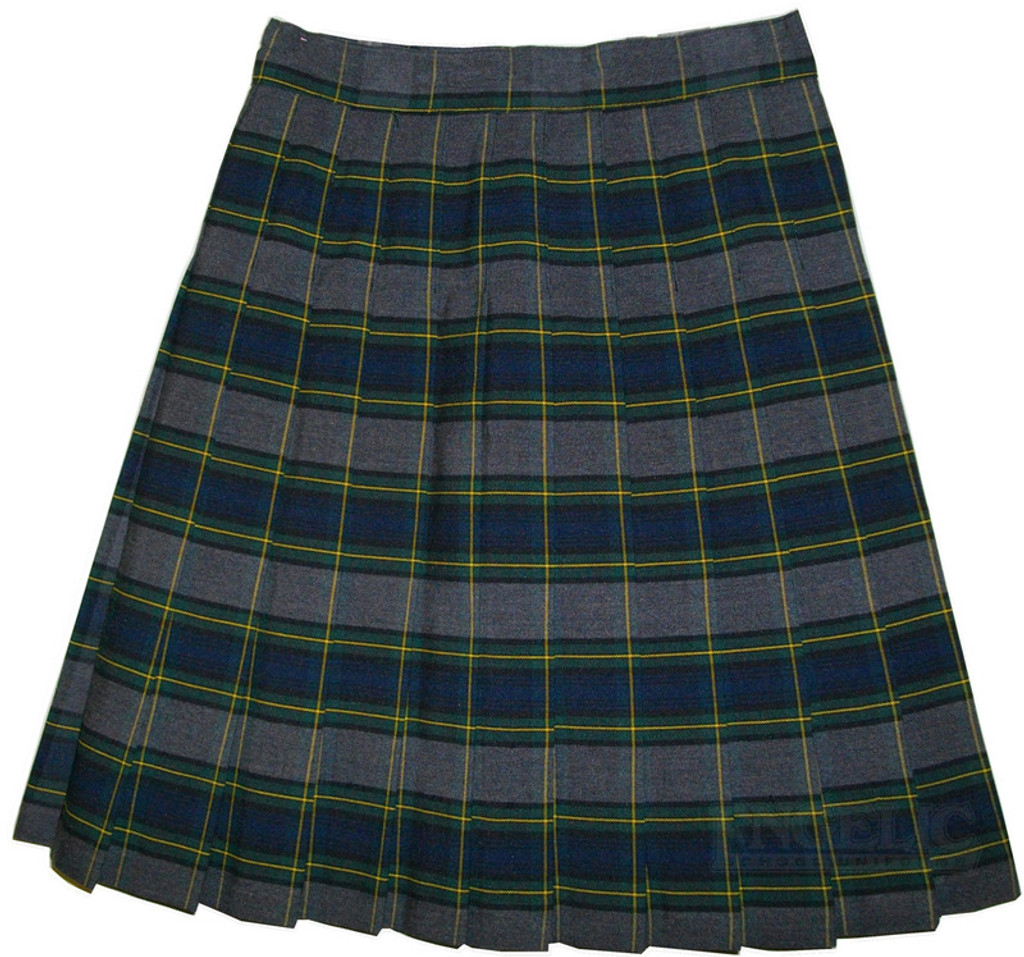 Girls School Uniform Pleated Skirt Plaid #48 