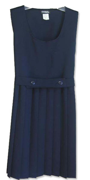 Girls School Uniform Scoop Neck Pleated Jumper Engelic Uniforms