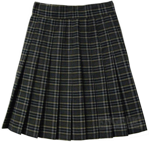 Girls School Uniform Pleated Skirt Plaid J 93-4