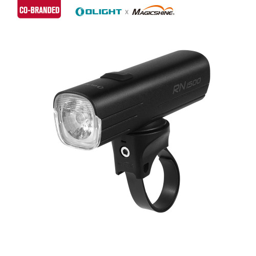 ● Perfect bike headlight for MTB riding and road cycling

● Max 1,500 lumen output powered by a 21700 5000mAh battery

● Fasten securely to a handlebar (3 different sizes),or under GoPro camera mount

● Anti-glare lens to avoid disturbing others and increase ride safety

NOTE: Fits handlebar diameter 28.6-35mm (3 sizes of straps offered)



GENERAL DATA
Beam Distance (ft)	538
Beam Distance (m)	164
Max. Performance (lumens)	1500
Charge type	USB-C Charging
Compatible Batteries	3.6V 5000mAh 21700 Battery
Lens / Reflector Type	Anti-Glare Lens
Mode Operation	Side Switch
Form/Size Factor	Medium size (Permanent Marker)
Series	Bike Light Series
Unique Characteristics	
● Perfect bike headlight for MTB riding and road cycling

● Max 1,500 lumens output and 12.5h runtime via 21700 5000mAh battery

● Quick Installation: twist to attach/detach, easy to remove if needed

● Easy Operation: 3 steady and 2 flash modes

● Anti-glare Lens Design: to avoid disturbing others and increase riding safety

● Power Indication: 3 stage built in battery indicator shows power status in real time

NOTE: Fits handlebar diameter 28.6-35.0mm (3 sizes of straps offered). 

LIGHTING LEVELS
LEVEL 1 (lumens)	1500
Run-time LEVEL 1	
100 minitues

LEVEL 2 (lumens)	750
Run-time LEVEL 2	
4 hours

LEVEL 3 (lumens)	300
Run-time LEVEL 3	12.5 hours
LEVEL 4 (lumens)	Flash 1 (0-750 lumens)
Run-time LEVEL 4	11.5 hours
LEVEL 5 (lumens)	Flash 2 (0-750 lumens)
Run-time LEVEL 5	10 hours
TECHNICAL CHARACTERISTICS
Waterproof	IPX7
Weight (g / oz)	172 / 6.06
Length (mm / in)	107 / 4.21
Head Diameter (mm / in)	31.0 / 1.22
Body Diameter (mm / in)	31.0 / 1.22
Led	Luminus SST-40
Packaging	Carton gift box
Use	road cycling, MTB riding
Package Contents	
RN 1500 (Batteries included)×1
Handlebar Mount ×1
GOPRO Mount ×1
Silicone Strap x3
USB-C Cable ×1
3mm Hex x1
User Manual ×1
