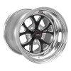Weld S76 15x8.275 / 5x4.75 BP / 3.5in. BS -29mm Offset Black Wheel 3.18ID Low Pad - 76LB-508B35A Photo - Primary