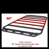 Go Rhino SRM300 Flat Platform Roof Rack 40in. L x 40in. W (Incl. Clamps) - 5933040T Photo - Unmounted
