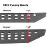 Go Rhino RB20 Slim Running Boards 57in. Cab Length - Tex. Blk (No Drill/Mounting Brackets Req.) - 69400057SPC Illustration Guide