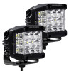 Go Rhino Xplor Bright Series Sideline Cube LED Spot Light Kit (Surface Mount) 4x3 - Blk (Pair) - 750300323SCS Photo - Unmounted