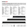 Go Rhino Xplor Blackout Series Dbl Row LED Light Bar (Side/Track Mount) 40in. - Blk - 754004011CDS Photo - Unmounted
