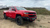 Fishbone Offroad 07-18 Chevrolet Silverado 1500/2500/3500 Double Cab Oval Side Steps -Black Textured - FB21382 Photo - lifestyle view