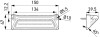 Hella Value Fit SMS2000 / Scene Light 6in LED Light Bar - Extra Wide Illumination - 357098001 Technical Drawing