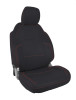 PRP 2021+ Ford Bronco 2 Door Front Seat Covers (Pair) - Black w/ Red Stitching - B058-01 Photo - Primary