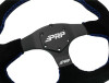 PRP Suede D-Shape Steering Wheel - Blue - G251 Photo - Close Up