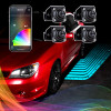 XK Glow Curb FX Bluetooth XKchrome App Waterproof LED Projector Welcome Light Angel Wing Style 4pc - XK-CFX-ADV-WING User 1