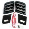 Roush 2018-2023 Mustang Hood Heat Extractors - Gloss Black - 422325 Photo - Primary