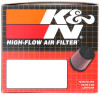 K&N Filter Universal Rubber Filter Oval Tapered 4in Base O/S L x 3.5in Top O/S L x 2.75in H - RU-1820 Photo - in package