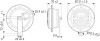 Hella Supertone Horn Kit 12V 310/380HZ HTone Black - 004811042 Technical Drawing