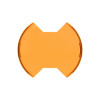 KC HiLiTES SlimLite 8in. LED Light Shield (Shield Only) - Amber - 5208 Photo - Primary