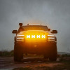 KC HiLiTES SlimLite 8in. LED Light Shield (Shield Only) - Amber - 5208 Photo - lifestyle view