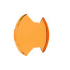 KC HiLiTES SlimLite 8in. LED Light Shield (Shield Only) - Amber - 5208 User 1