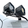 Go Rhino Universal XE Hood Hinge Cube Light Mount - 732400T Photo - Mounted