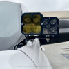 Go Rhino Universal XE Hood Hinge Cube Light Mount - 732400T Photo - Mounted