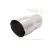 Mishimoto Clamo-On Single Wall Exhaust Tip 5in Outlet - Polished - MMEXH-TIP-SWP User 1