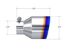 MBRP Universal Burnt SS Tip 2.5in ID / 4.5in OD Out / 6.5in Length Angle Cut Single Wall - T5191BE Photo - Close Up