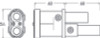 Hella Jump Start 70mm Plug - 177305101 Technical Drawing