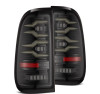 AlphaRex 97-03 Ford F150 / 99-16 Ford F250/F350/F450/F550 LUXX-Series LED Tail Lights - Alpha-Black - 658001 Photo - Primary