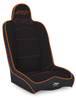 PRP Daily Driver High Back Suspension Seat- Black/Orange Tweed - A140110-50-207 Photo - Primary