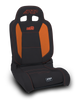 PRP EnduroDaily Reclining Suspension Seat - Black/Orange Vinyl - Driver - A8701044-201-207 Photo - Primary