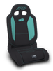 PRP EnduroDaily Reclining Suspension Seat - Black/Teal Vinyl - Driver - A8701044-201-238 Photo - Primary