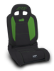 PRP EnduroDaily Reclining Suspension Seat - Black/Green Vinyl - Driver - A8701044-201-W Photo - Primary