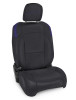 PRP Jeep Wrangler JL Front Seat Covers - 2 door- with Molle Back (Pair) - Black/Purple - B038-08 Photo - Primary