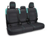 PRP Jeep Wrangler JT Rear Bench Covers - with no Armrest - Black/Teal - B055-09 Photo - Primary