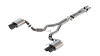 Borla 2024 Ford Mustang GT 5.0L V8 3 in ATAK Catback Non-Active Exhaust- Black Chrome Quad Tip - 140970BC Photo - Primary