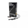 Goodridge 04-07 Harley-Davidson FLHRS ROAD KING Black Front Brake Line w/Clear Fitting - HD0070-3FB-CL Photo - Primary