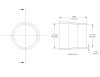 aFe POWER Universal Products Coupler Kit (2-3/4 x 2-1/2)in ID x 3in L - Black - 59-00200 Technical Drawing