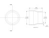 aFe POWER Universal Products Coupler Kit (3 x 2-1/2)in ID x 3in L - Black - 59-00201 Technical Drawing