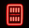 AlphaRex 19-24 Jeep Gladiator JT Nova-Series Prismatic LED Tail Lights - Alpha-Black - 602050 User 2