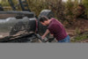 Go Rhino Swing-A-Way Hitch Mounted Tire Carrier (Lic. Plate Lights Not Included) - Textured Black - HC200T Photo - lifestyle view